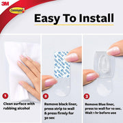 Command Outdoor Clear Mini Hooks 17006H-AW
