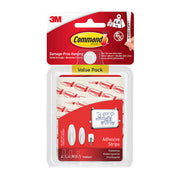 Command Small, medium & large White Replacement adhesive strip (Holds)4.4kg, Pack of 16