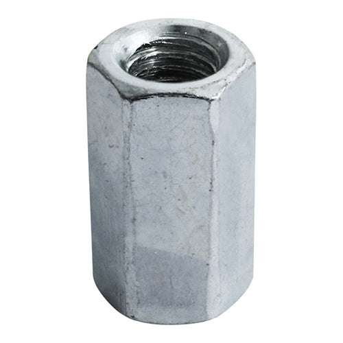 TIMCO Hex Connector Nuts DIN6334 Silver — Box