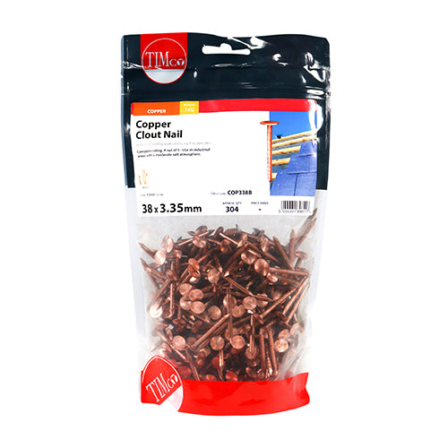 TIMCO Clout Nails Copper — 1kg Bag