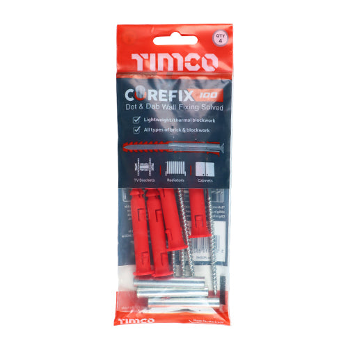 TIMCO Corefix 100 Dot & Dab Wall Fixing