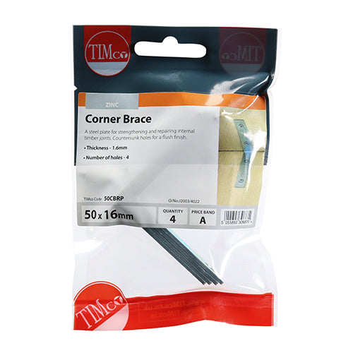 TIMCO Corner Braces Silver — Trade Pack