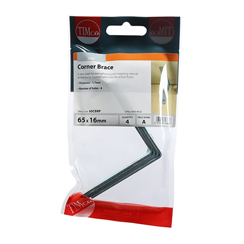 TIMCO Corner Braces Silver — Trade Pack