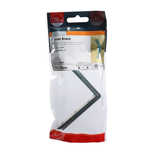 TIMCO Corner Braces Silver — Trade Pack