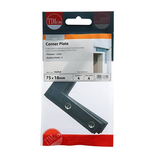 TIMCO Corner Plates Silver — Trade Pack