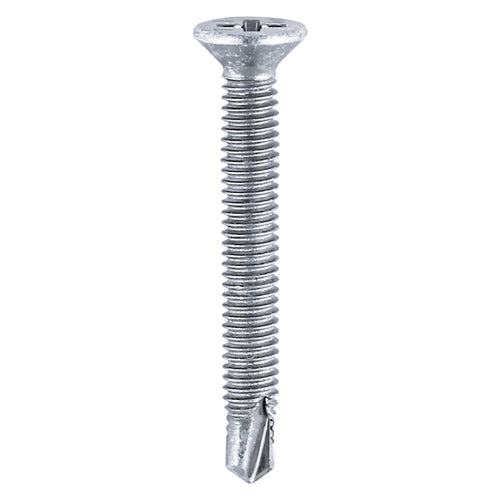 TIMCO Window Fabrication Screws Countersunk PH Metric Thread Self-Drilling Point Yellow - M4 x 16
