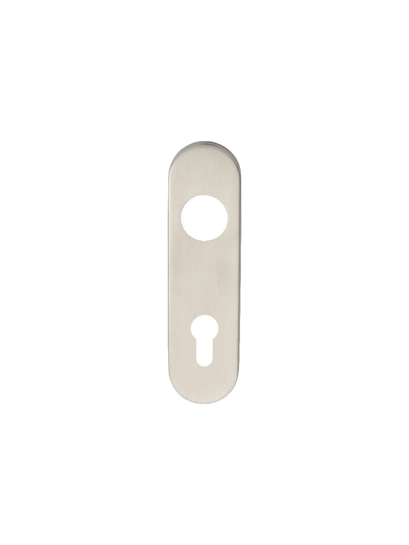 Radius Coverplate To Suit Cslp - Pair - Euro 72Mm C/C - Satin Stainless Steel