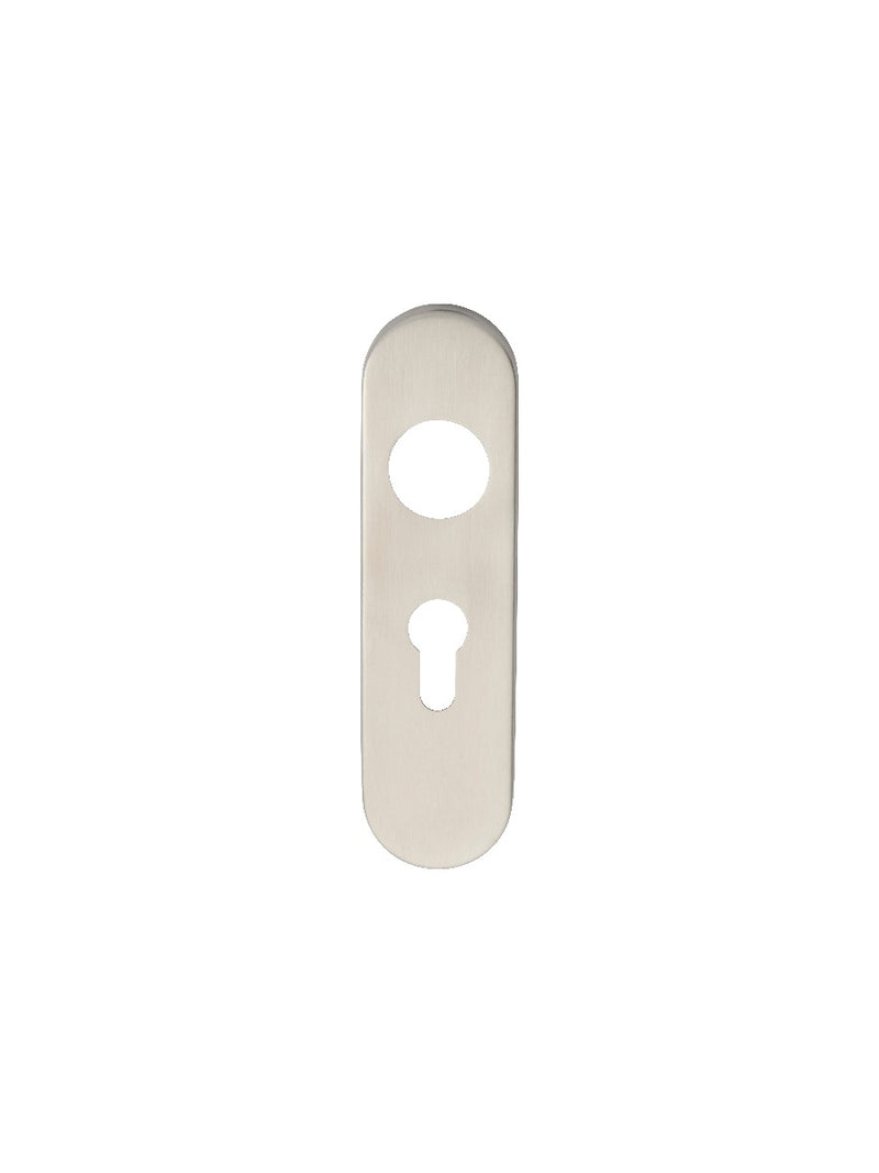 Radius Coverplate To Suit Cslp - Pair - Euro 47.5Mm C/C - Satin Stainless Steel