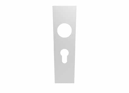 Square Coverplate To Suit Cslp - Pair - Euro 47.5Mm C/C - Satin Stainless Steel