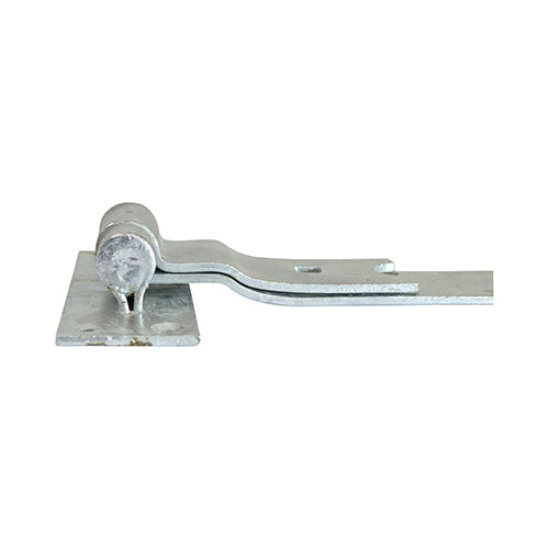TIMCO Cranked Band & Hook On Plates Hinges Black - 250mm