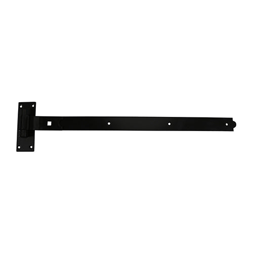 TIMCO Cranked Band & Hook On Plates Hinges Black - 250mm