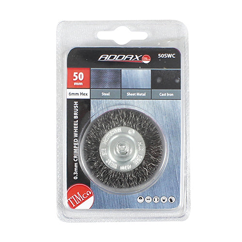 TIMCO Drill Wheel Brush Crimped Steel Wire