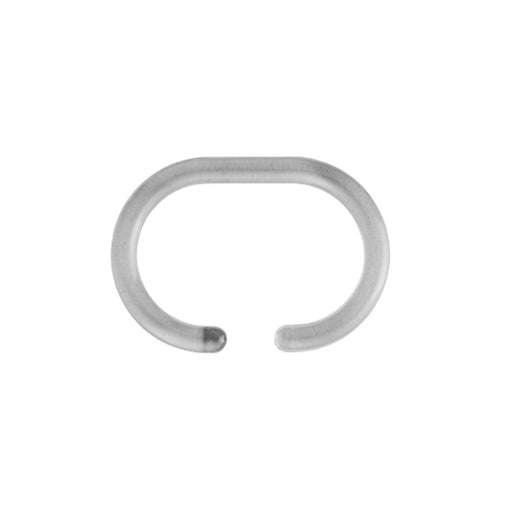 Croydex Clear C Shaped Curtain Ring - Pack of 12, Standard