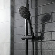 Croydex Nero Matt Black Shower Head with 3 Spray Patterns