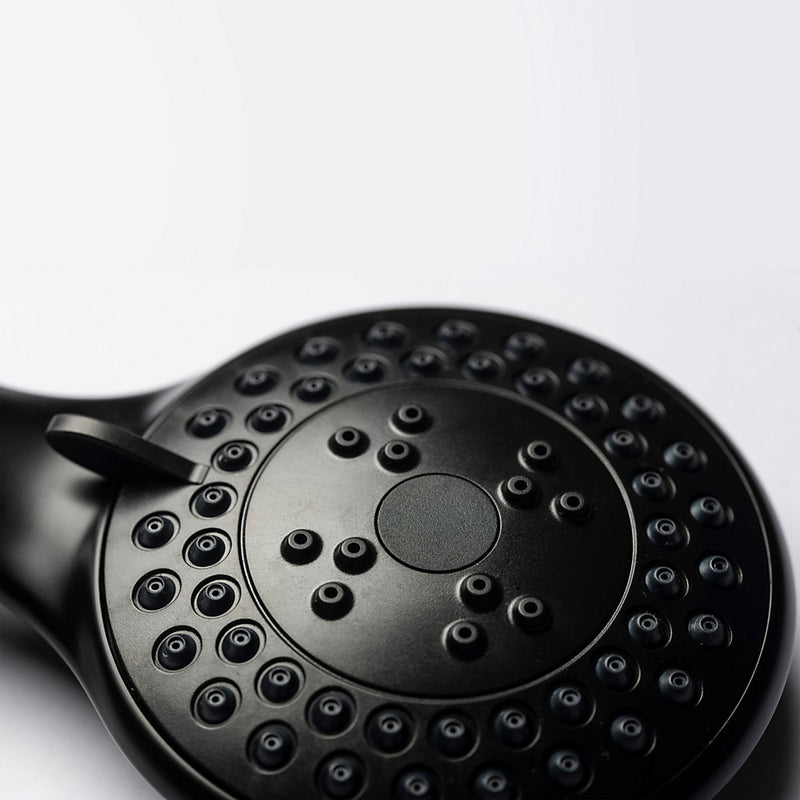 Croydex Nero Matt Black Shower Head with 3 Spray Patterns
