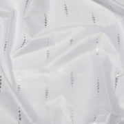 Croydex Silver Dotty Textile Shower Curtain
