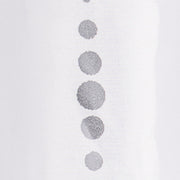 Croydex Silver Dotty Textile Shower Curtain