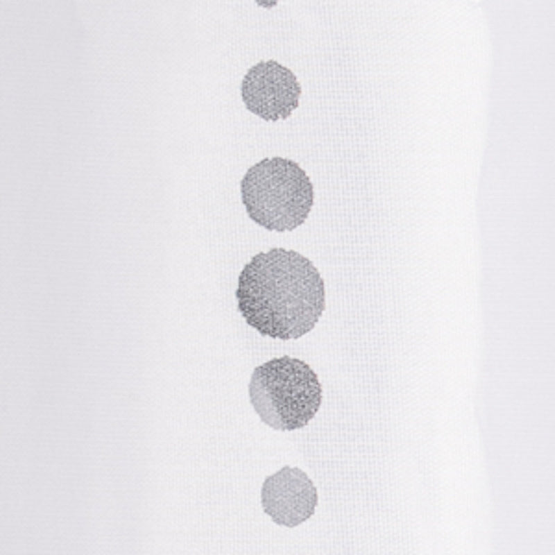 Croydex Silver Dotty Textile Shower Curtain