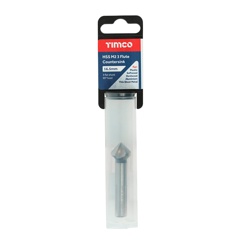 TIMCO 3 Flute Countersink M2 HSS