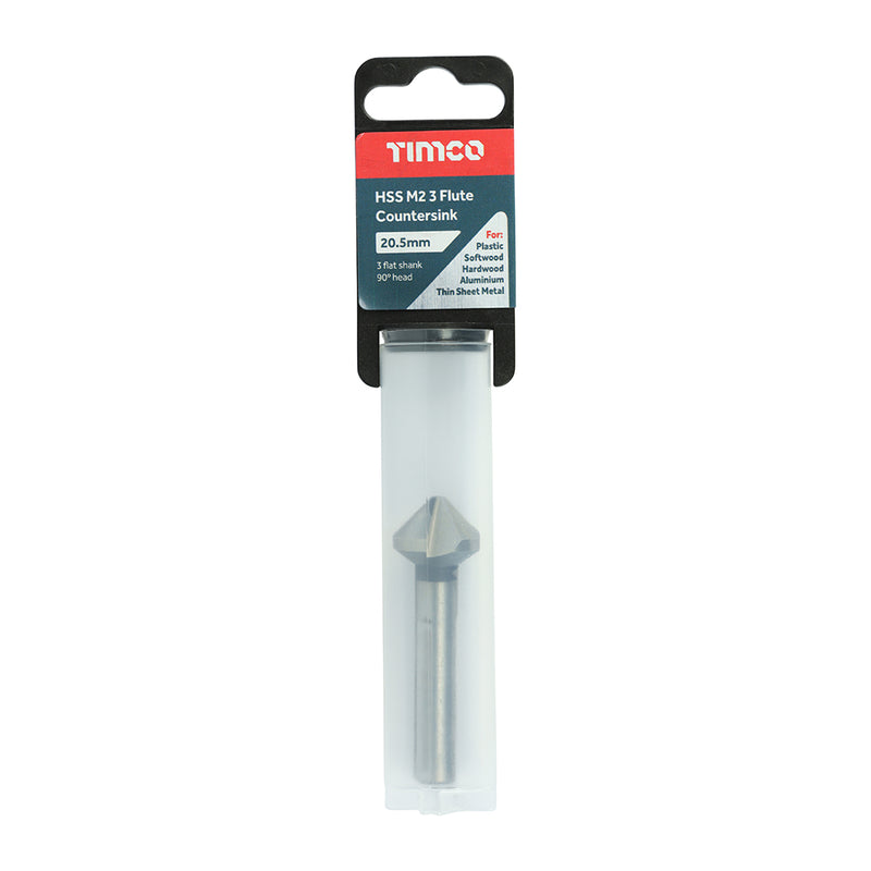 TIMCO 3 Flute Countersink M2 HSS - 10.4mm