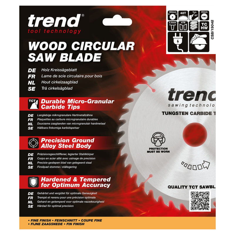 Trend CSB/19048 190mm Circular Saw Blade
