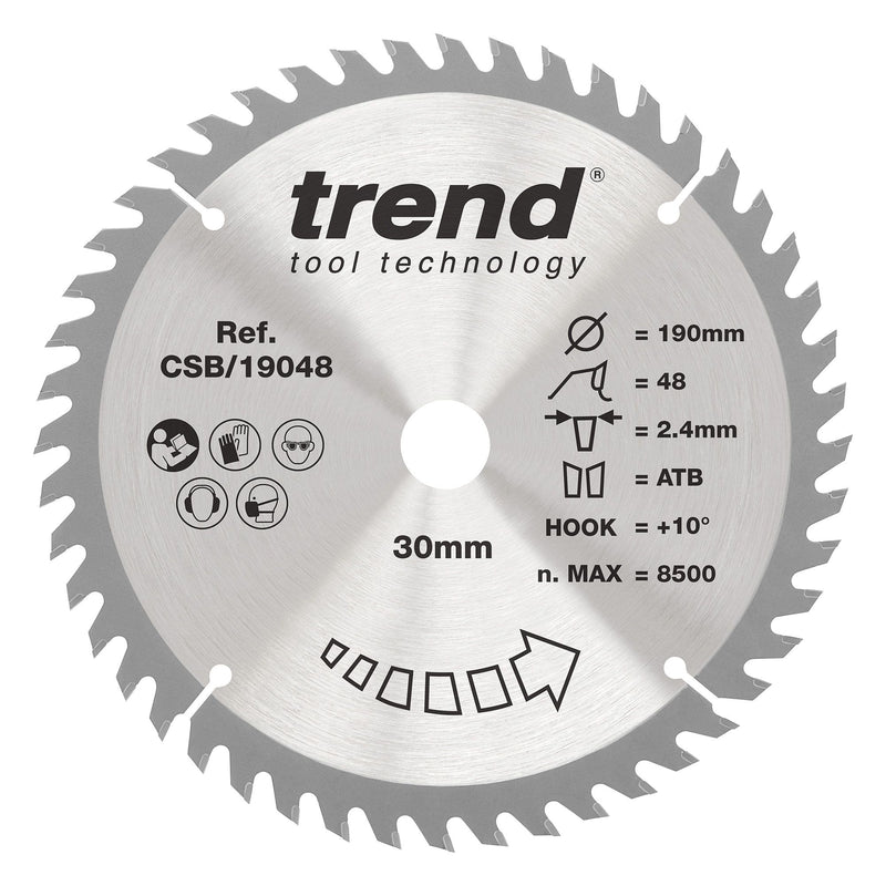 Trend CSB/19048 190mm Circular Saw Blade