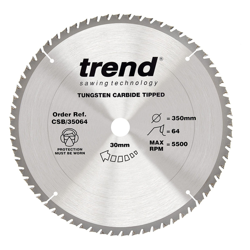 Trend CSB/35064 Circular Saw Blade 350mm 64T