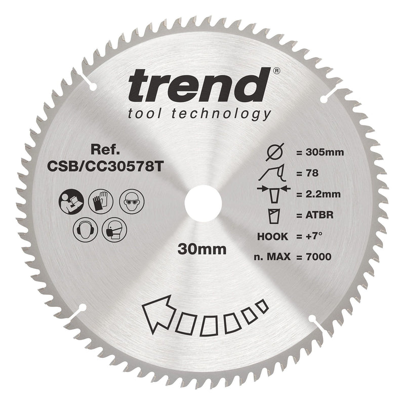 Trend Mitre Saw Blade 305mm 78T