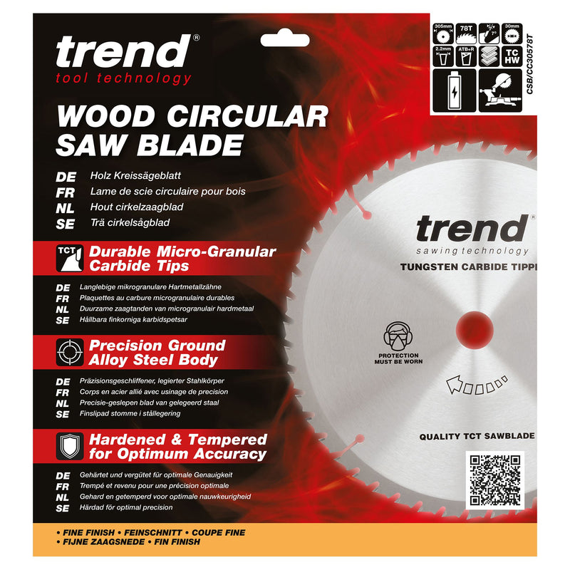 Trend Mitre Saw Blade 305mm 78T