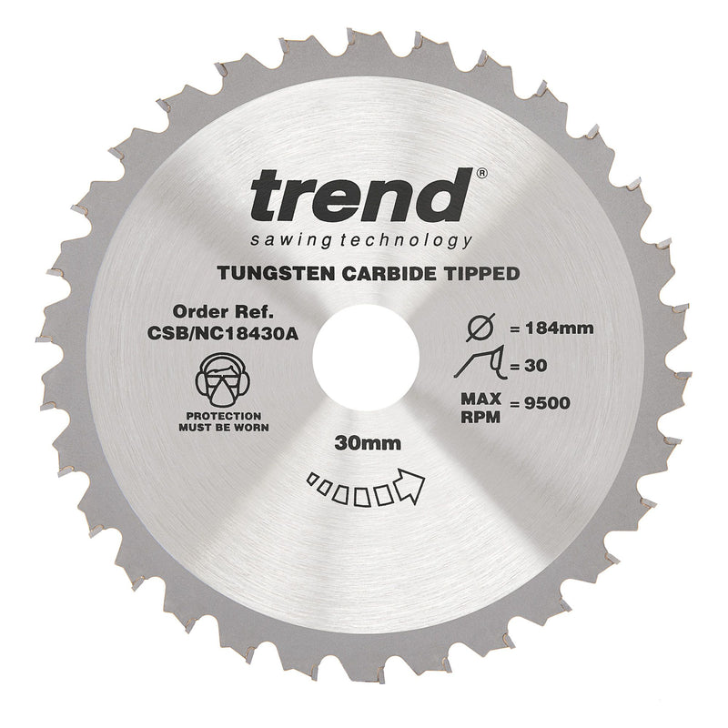 Trend CSB/NC18430A Blade TC 184mm 30 Teeth