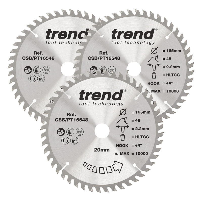 Trend Circular Saw Blade 165mm 48T Professional