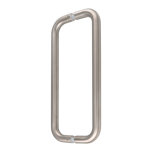 19Mm Dia. D Pull Handle - 300Mm C/C - Back To Back Fixing - Satin Stainless Steel