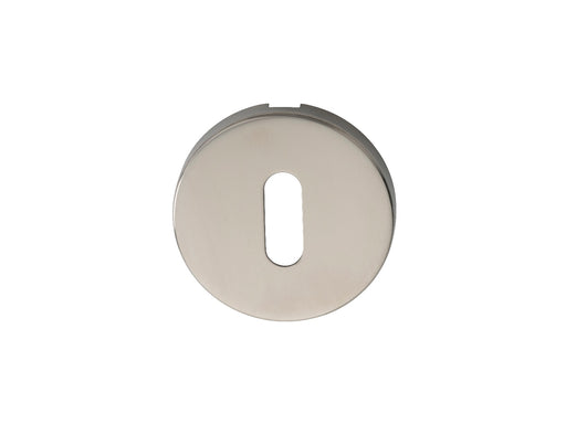 Escutcheon - Lock Profile - Push-On Round Rose - Bright Stainless Steel