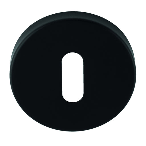 Escutcheon - Lock Profile - Push-On Round Rose - Matt Black