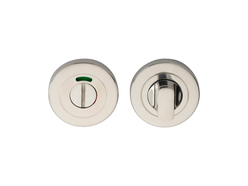 Turn & Release - 5Mm Spindle - Push-On Round Rose - Optional Indicator - Bright Stainless Steel