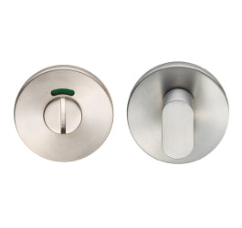 Turn & Release - 5Mm Spindle - Push-On Round Rose - Optional Indicator - Satin Stainless Steel