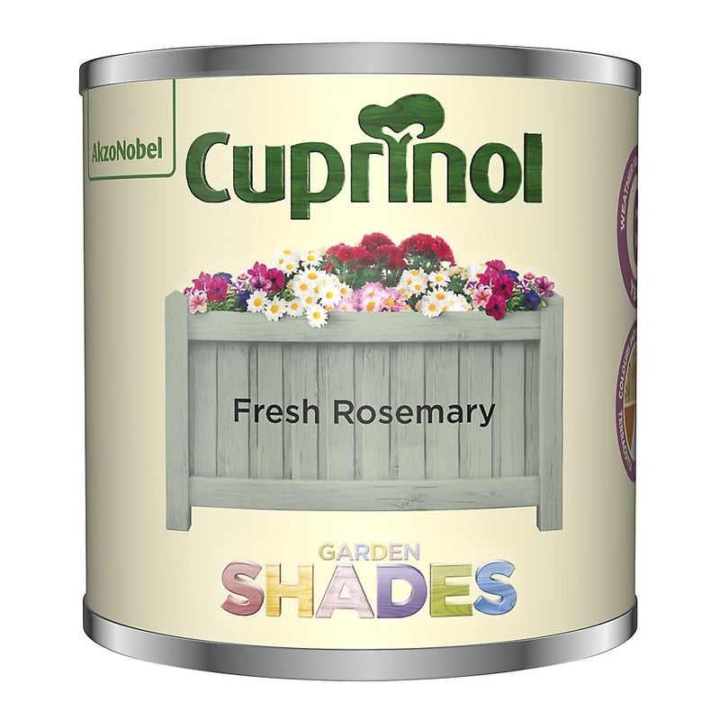 Cuprinol Garden shades Fresh rosemary Matt Multi-surface Exterior Fencing & sheds Protector Wood paint, 125ml Tester pot