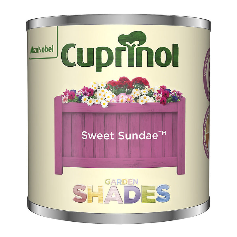 Cuprinol Garden shades Sweet sundae Matt Multi-surface Exterior Fencing & sheds Protector Wood paint, 125ml Tester pot