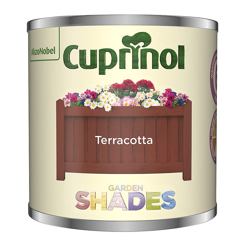 Cuprinol Garden shades Terracotta Matt Multi-surface Exterior Fencing & sheds Protector Wood paint, 125ml Tester pot