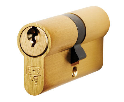 Mp5 70Mm Euro Double Cylinder - Ktd - Satin Brass