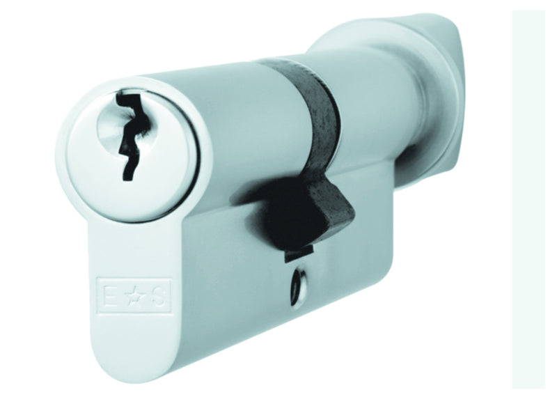 Mp5 60Mm Euro Cylinder & Turn - Ktd - (Architectural) - Satin Chrome