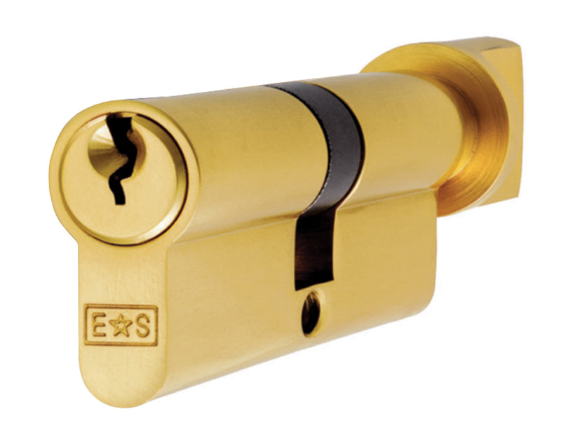 Mp5 70Mm Euro Cylinder & Turn - Ktd - (Architectural) - Polished Brass