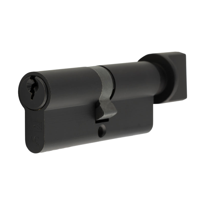 Mp5 80Mm Euro Cylinder & Turn - Ktd - Black