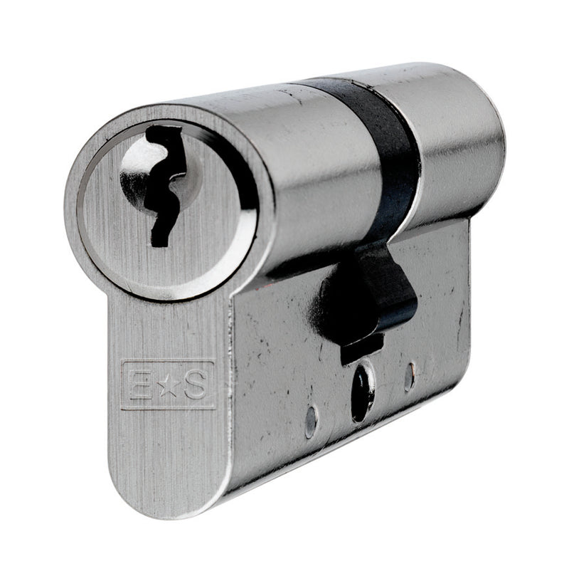Mp5 60Mm Euro Double Cylinder - Ktd - (Contract) - Nickel Plated