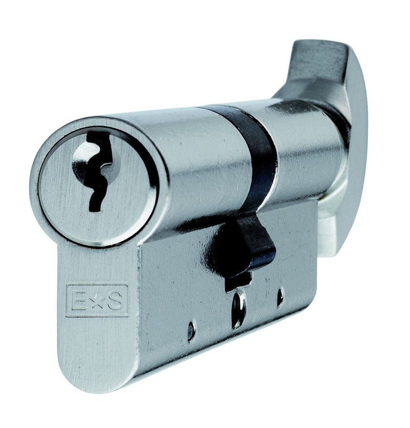 Mp5 70Mm Euro Cylinder & Turn - Ktd - (Contract) - Nickel Plated