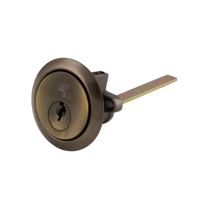 Mpx6 Standard Rim Cylinder - Ktd - Antique Brass