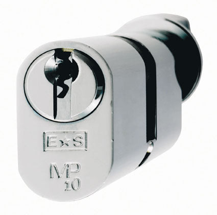 Mp10 64Mm Oval Cylinder & Turn - Ka - Polished Chrome