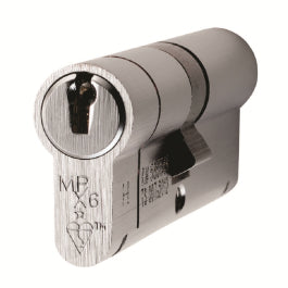 Mpx6 70Mm Euro Double Cylinder - Ktd - Satin Chrome
