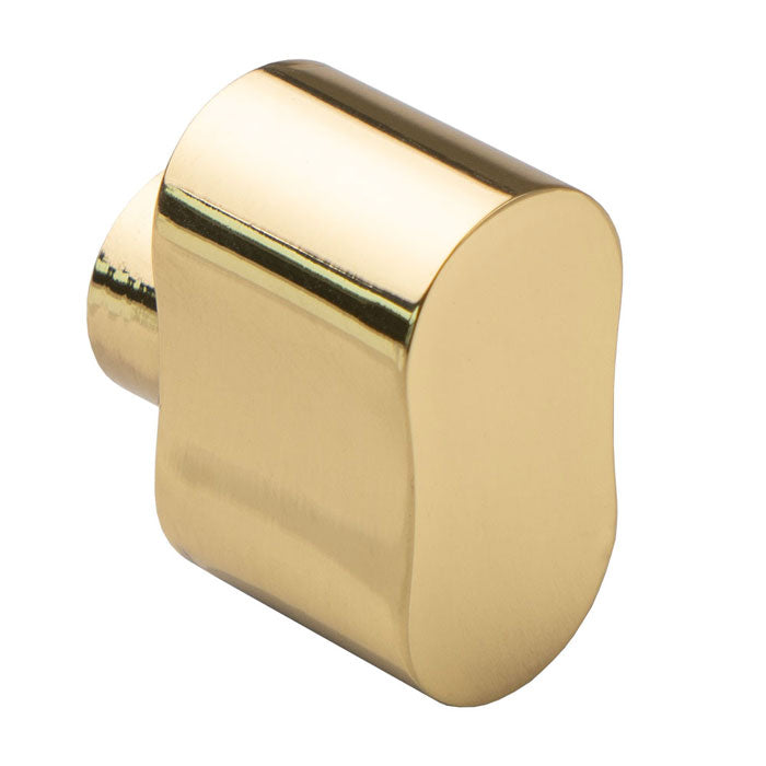 Peanut Shaped Thumbturn - Polished Brass