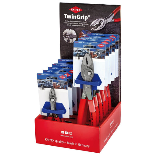 Knipex 00 18 01 V53 TwinGrip Front and Side Gripping Pliers Countertop Dispenser (12 Piece) Draper - Town Tools